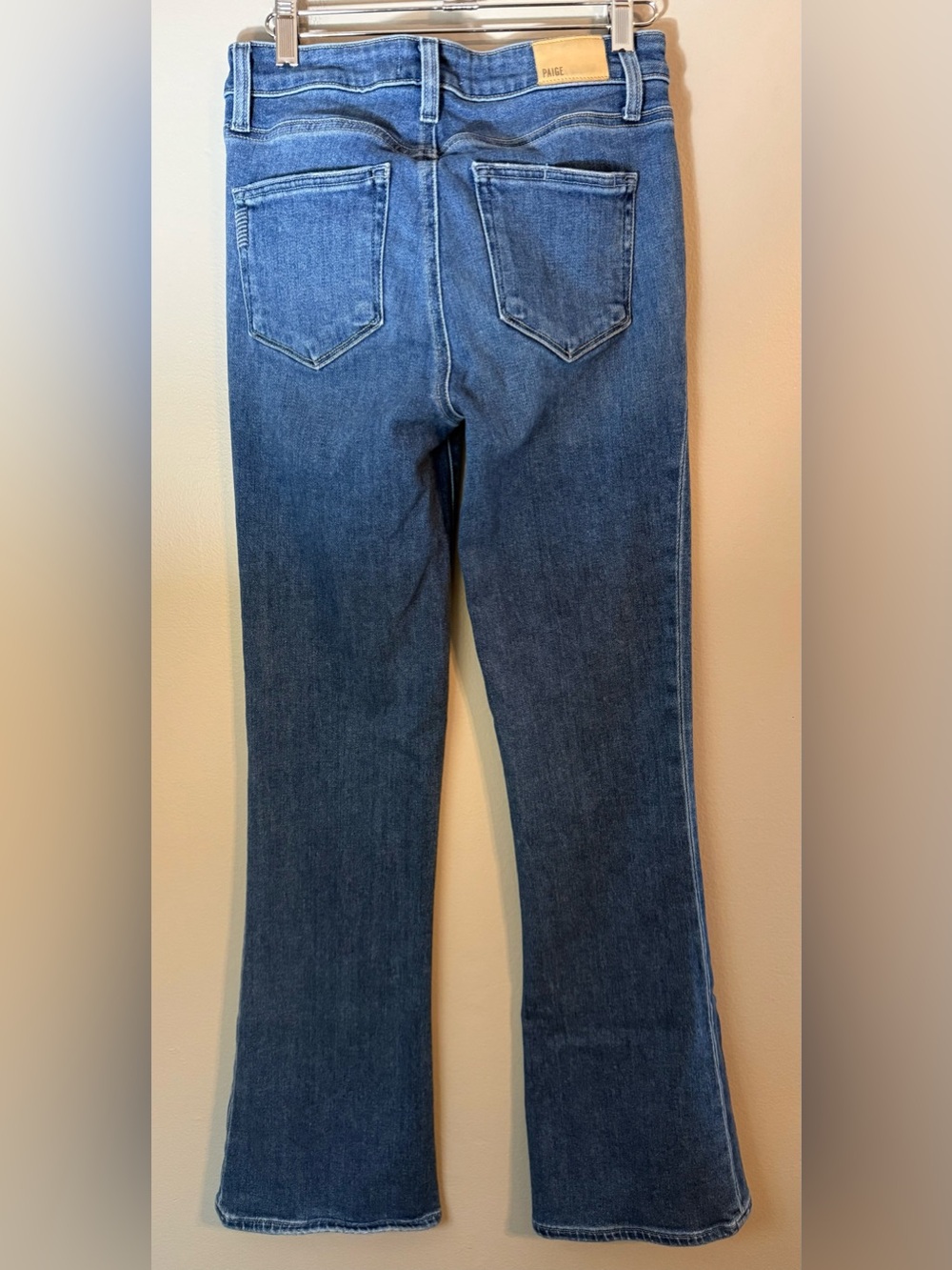 Paige High Rise Laurel Canyon Bootcut Jean Medium Wash Zane Size 27 - Picture 4 of 16